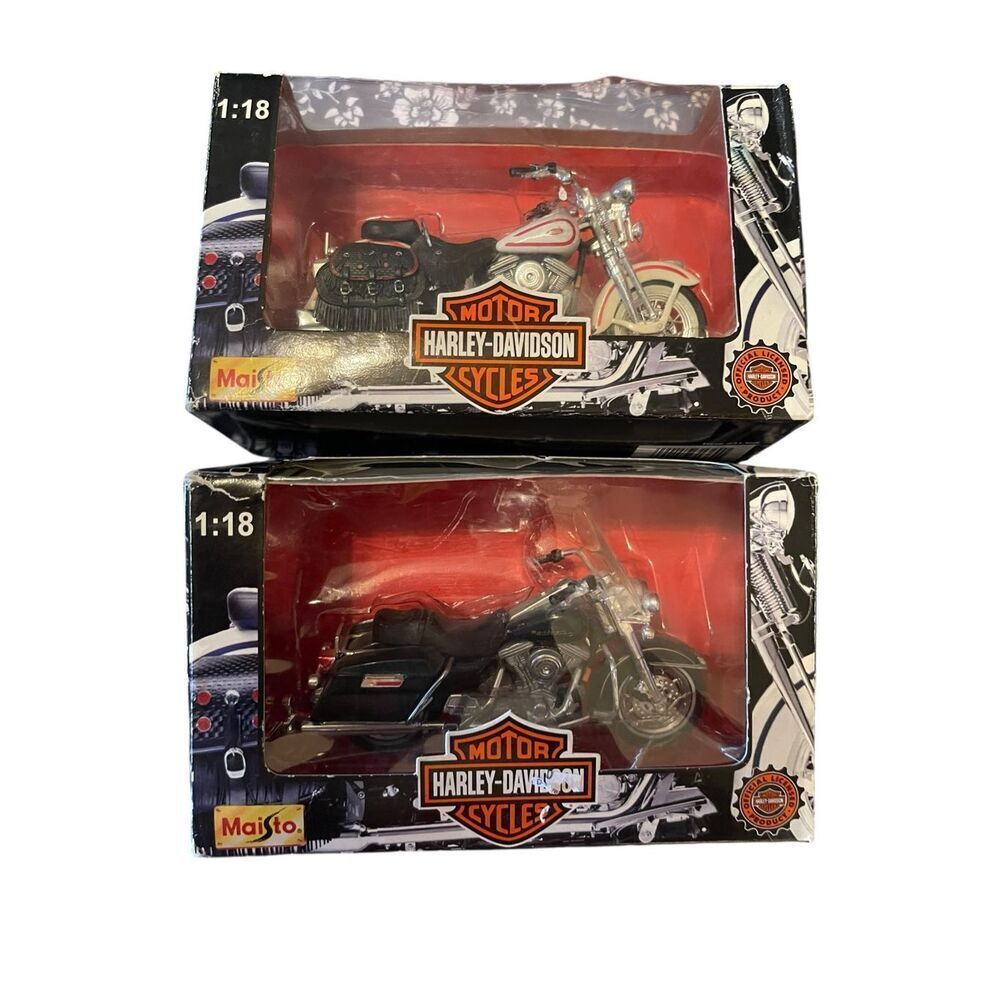 New Harley-Davidson Kids Die Cast Motorcycle Set 1:18 Set of 2